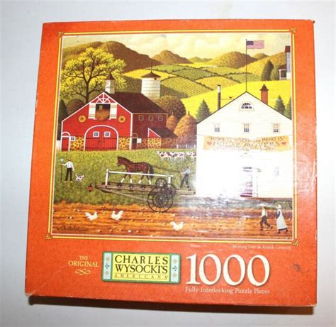 Charles Wysocki 1000 Piece Jigsaw Puzzle Moving Day In Amish Country