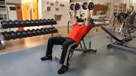 Incline Dumbbell Bench Press Chest Exercise Youtube