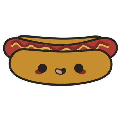 Yummy Kawaii Hot Dog Sticker By Peppermintpopuk