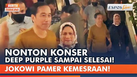 Mesranya Jokowi Dan Iriana Saat Nonton Deep Purple Di Solo Youtube