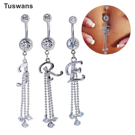 Tuswans Fashion Jre Letter Piercing Belly Button Rings