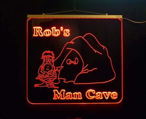 Great Personalized Man Cave Or Garage Led Multi Color Changing Sign