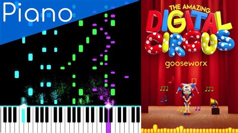 Piano Gooseworx The Amazing Digital Circus Main Theme YouTube