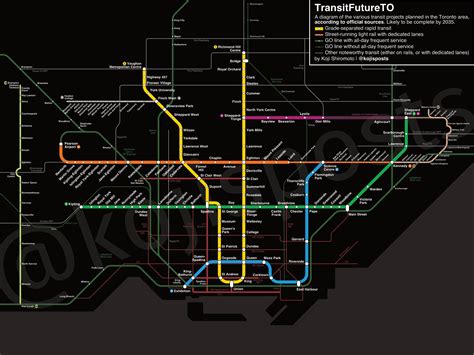 An All In One Future Transit Map That I Made Including Go Streetcars