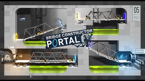 Portal Bridge Constructor Levels 1 9 Youtube