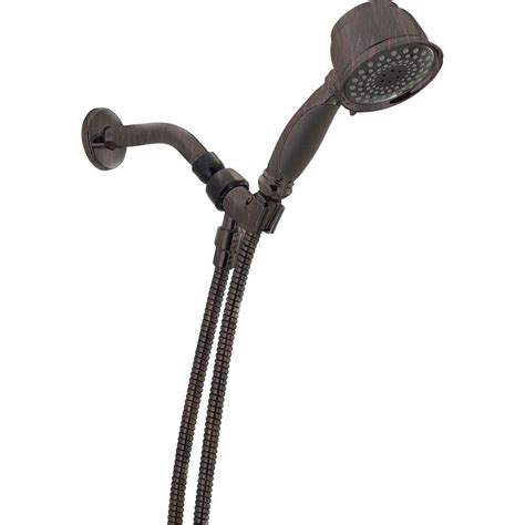 Kohler toobi wall mount handshower holder in vibrant brushed nickel. Delta Vintage Style 5-Spray Wall-Mount Hand Shower in ...