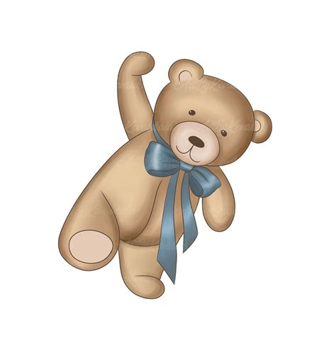 Teddy Bear Clipart Bear PNG Baby Bear PNG Baby Shower Digital Download Commercial Use