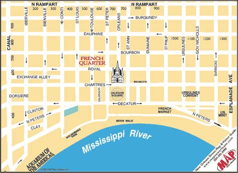 New Orleans French Quarter Map Printable - Hiking In Map