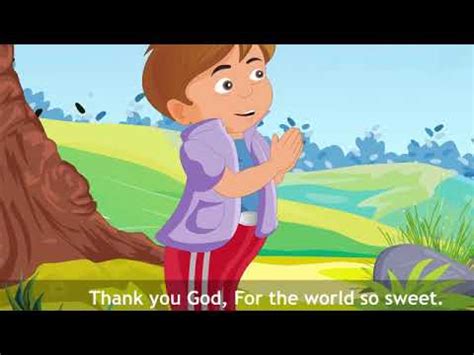 Shre these wonderful… lord's prayer song for kids with lyricsicharacter. prayer song for kids - YouTube