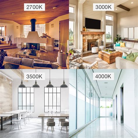 Choose 3500k color temperature in living spaces where earthy, warm tones are being used. Shades of White - DMF Lighting