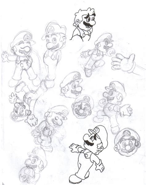 Mario Character Sheet By Mariobros Animated On Deviantart