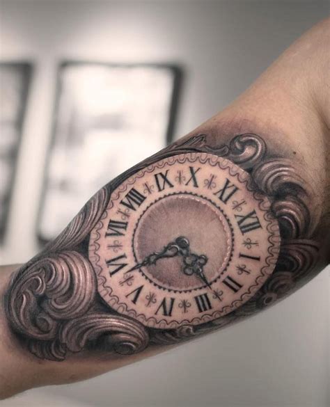11 Amazing Roman Numeral Clock Sleeve Tattoo Image Hd