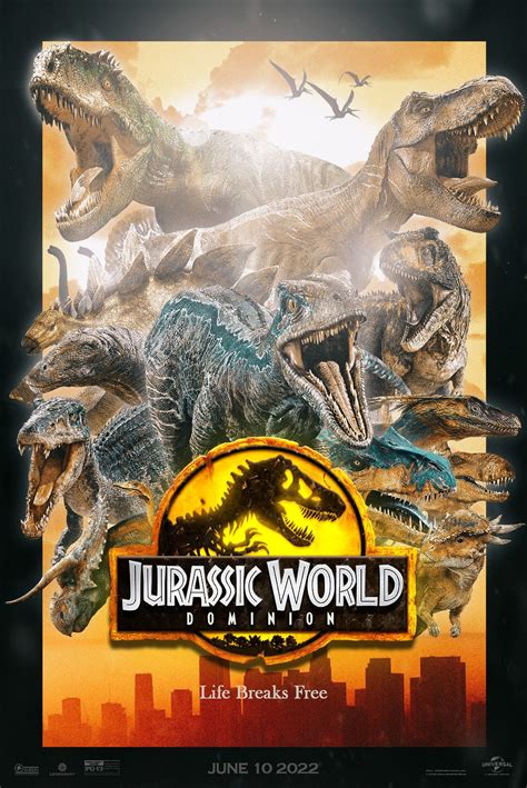 Jurassic World Dominion Poster By Jurassic Shadow Jurassic World