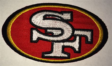 San Francisco 49ers 3 X 2 Inch Patch Iron On Or Sew On From