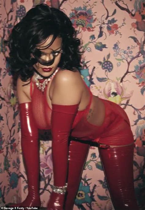 Rihanna Sizzles In Red Hot Lacy Lingerie Look For Savage X Fentys