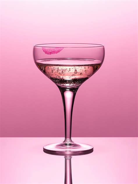 Pink Champagne Temptation Photograph Close Up Of Pink Champagne In Glass By Andy Roberts