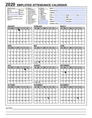 The attendance sheets are not restricted to class only, however, they can be used for meetings, offices, and for staff checking as well, but we can't deny that attendance sheet manages your work very neatly; 2020 Employee & Staff Attendance Record Calendar: CHOOSE: PDF, CD, or PAPER 2020 | eBay