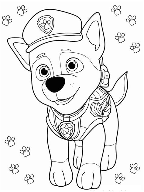 Adorable Chase Coloring Page Download Print Or Color Online For Free