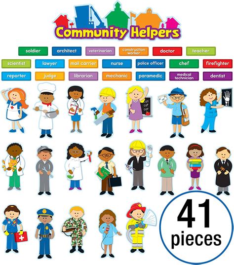 Community Helpers Bulletin Board Set