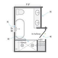 Top 10 bathroom designs from our 10 home tours master bathroom. bathroom floor plans 8x10 - Google Search | Master ...
