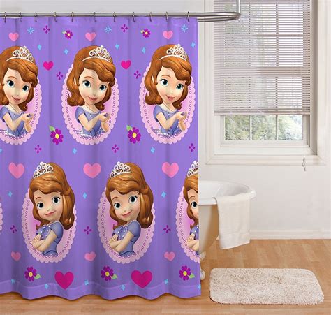 Disney Sofia The First Princess Fabric Shower Curtain Purple