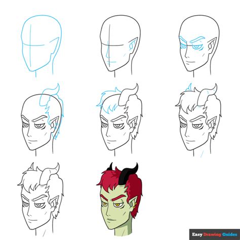 How To Draw An Anime Demon Easy Step By Step Tutorial
