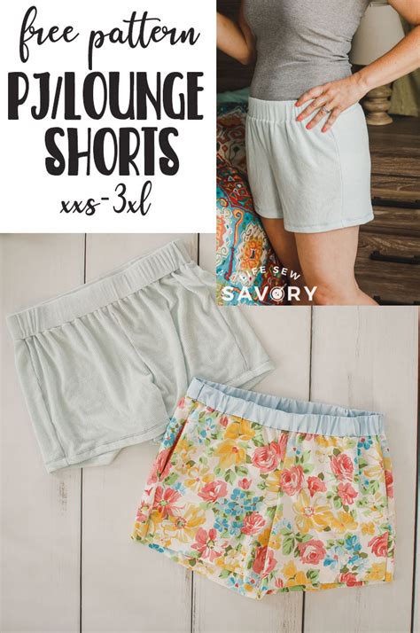 Womens Pj Shorts Free Pattern Life Sew Savory