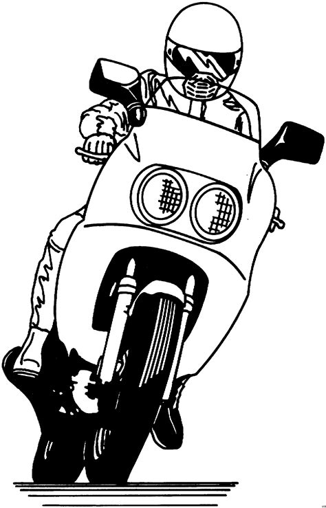 Viele zeichnungen zum ausdrucken für kinder. Motorrad Rennfahrer Ausmalbild & Malvorlage (Die Weite Welt)