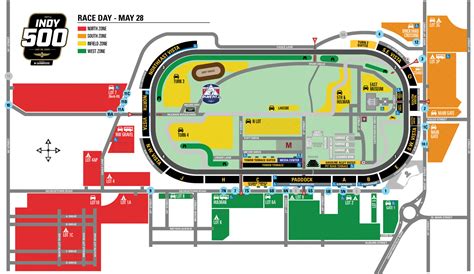 Track Map Indianapolis 500 Indianapolis Motor Speedway