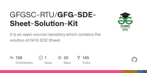 Gfg Sde Sheet Solution Kitcodeofconductmd At Main · Gfgsc Rtugfg