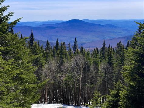 View From Halfway Up Mount Moosilauke White Mountains Nh R