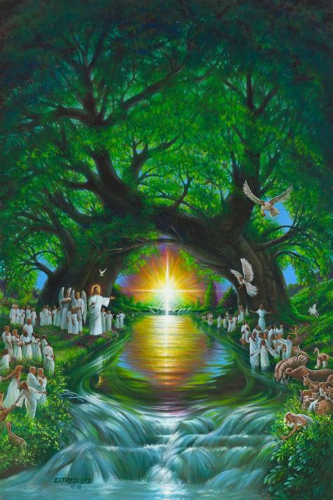 The Tree Of Life Giclee Fine Art Print Etsy Heaven Art Jesus