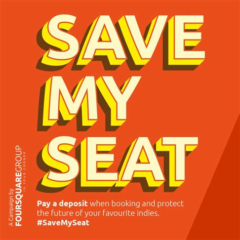 Foursquare Group Launches ‘save My Seat Campaign To Support The