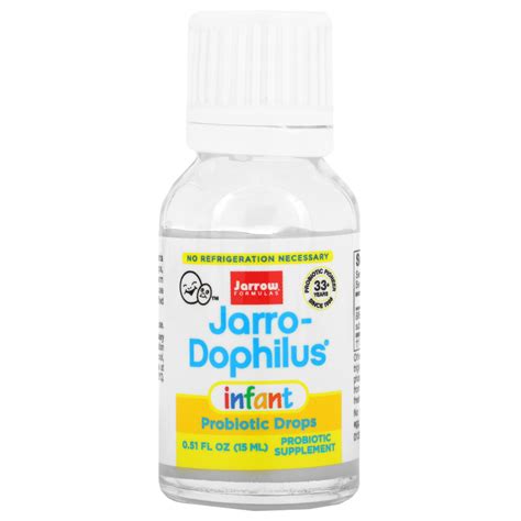 Jarrow Formulas Jarro Dophilus Infant Probiotics Drops Billion Fl Oz Ml IHerb