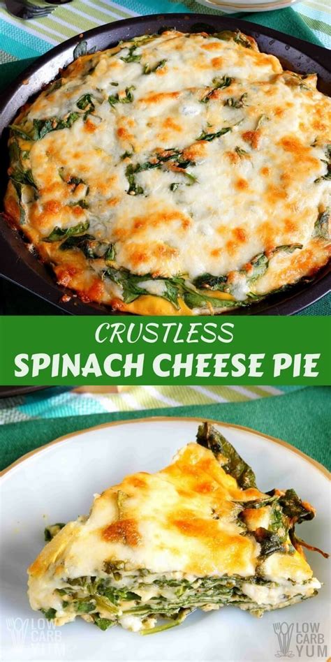 Keto Crustless Spinach Cheese Pie
