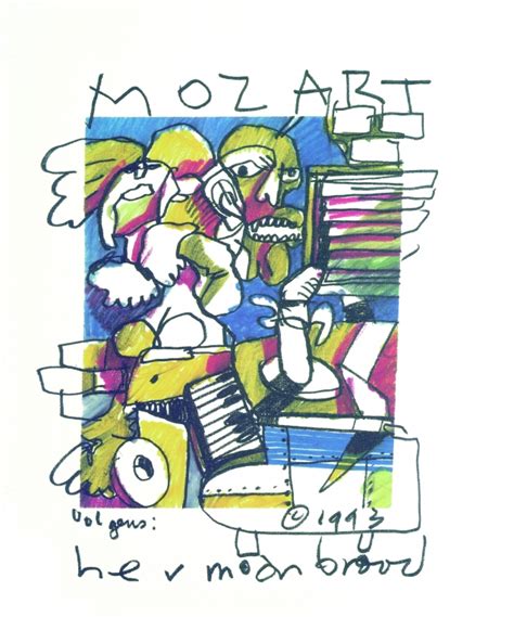 One of the netherlands' biggest rock stars during the '70s and '80s, herman brood also gained notoriety for his lifelong addiction to drink and drugs, and for his career in the visual arts. Herman Brood litho Mozart Amadeus - Moderne kunst, Design ...