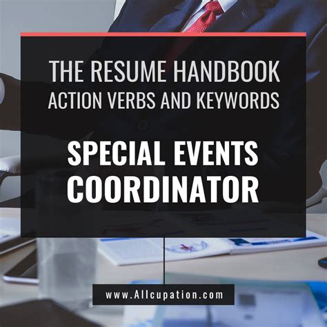 Maybe you would like to learn more about one of these? The Resume Handbook: Special Events Coordinator Resume ...