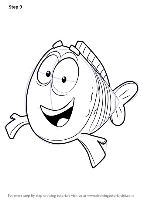 Learn How To Draw Mr Grouper From Bubble Guppies Bubble