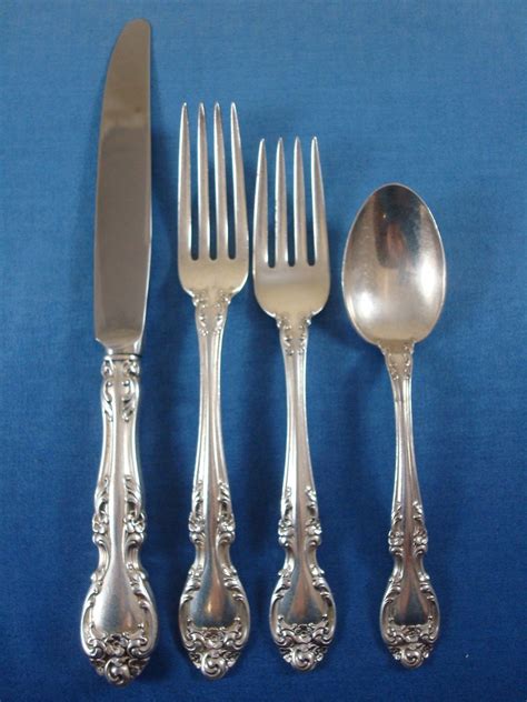 silver sterling flatware gorham melrose pieces service