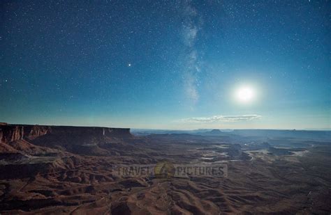 Travel4pictures Sunset And Night Sky In Canyonlands
