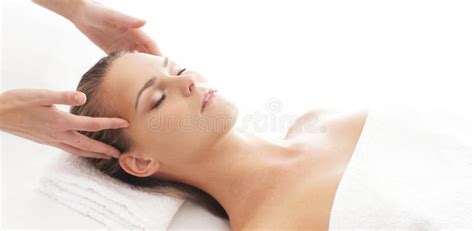 Young Beautiful And Healthy Woman In Spa Salon Traditional Massage Therapy And Skin Care