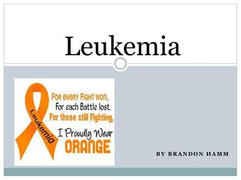 Ppt Leukemia Powerpoint Presentation Free Download Id2711883