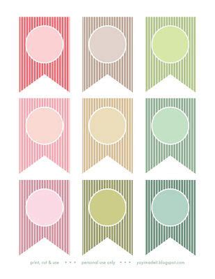 Blank pennant template printable free. Freebie Friday {On Wednesday}: 15 Alphabet Banners | Free ...