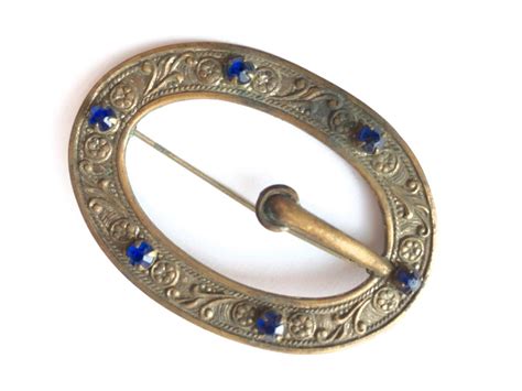 Victorian Brooch Antique Brooch Victorian Sash Pin Brass Etsy
