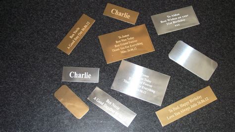 Trophy Engraving Plates Name Plaques Engraved Free Only 99p Each