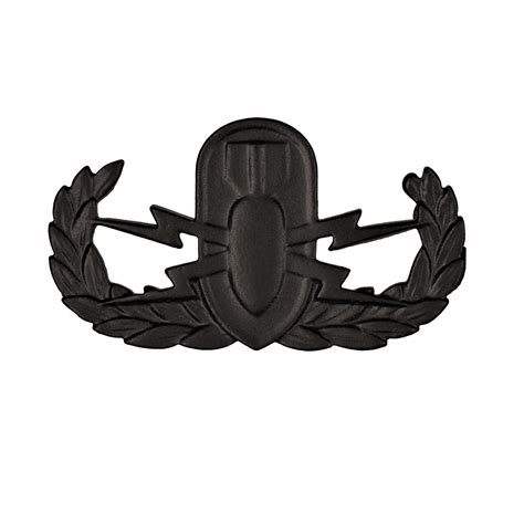 Explosive Ordnance Disposal Basic Black Metal Pin On Badge Insignia Depot