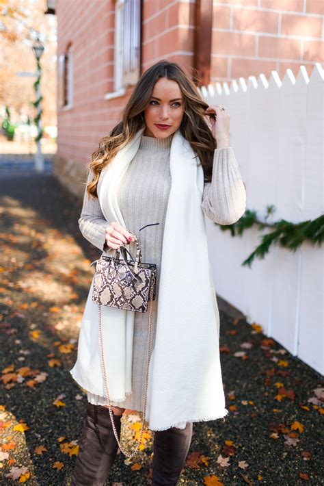 Neutral Sweater Dress Outfit • Brittany Ann Courtney