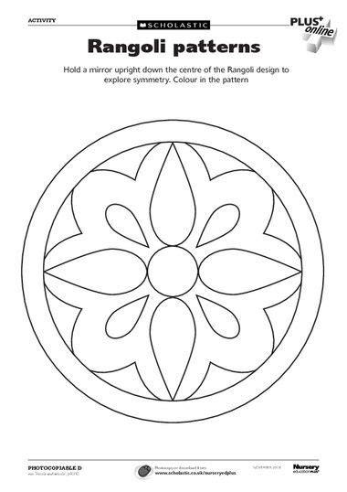 color  pattern worksheet symmetry pinterest worksheets  mandala
