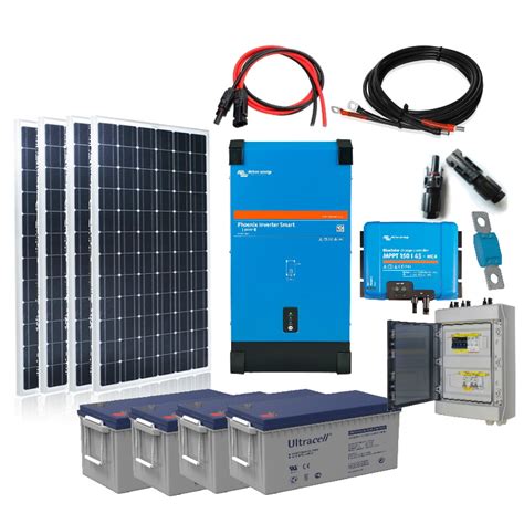 Kit Solaire Autonome 1200Wc Victron Energy Convertisseur 230V 3000VA