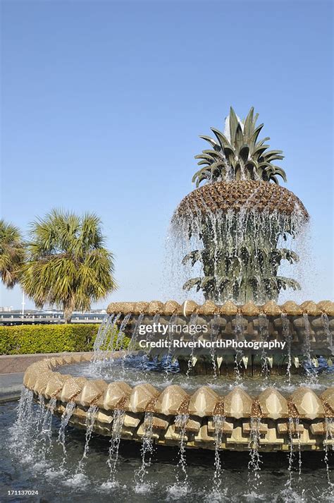 Pineapple Fountain Charleston High Res Stock Photo Getty Images